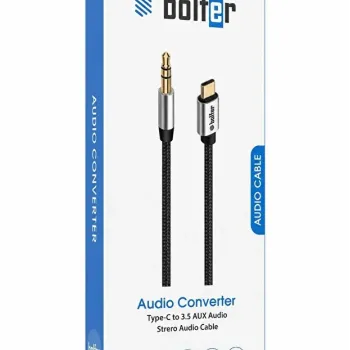 Bolfer Type-c To 3.5 mm Aux Audio Kablo Araç İçi Uyumlu Aux Kablosu Araç İçi Dönüştürücü