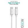 Bolfer Hasir Şarj Kablosu Type-C to Type-C Güç ve Veri Kablosu Hızlı Şarj