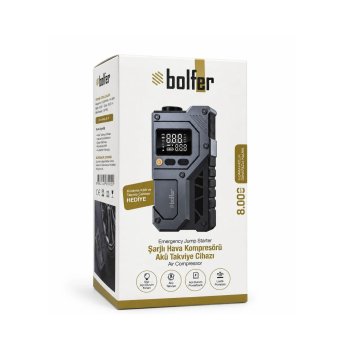 Bolfer 2AP02 Şarjlı Hava Kompresörü Akü Takviye Cihazı