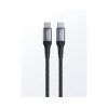 Bolfer 8PD02 Hızlı Şarj Kablosu 240W Super Şarj 1.5m USB-C to USB-C Cable Örgü Tas Şarj Kablo