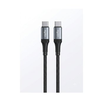 Bolfer 8PD02 Hızlı Şarj Kablosu 240W Super Şarj 1.5m USB-C to USB-C Cable Örgü Tas Şarj Kablo