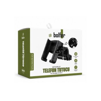 Bolfer 7TT18 Motosiklet Telefon Tutucu Gidon bağlantılı