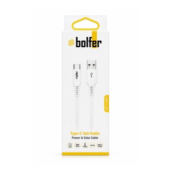 Bolfer DK07 Type-C Usb Kablo Power & Data Kablo Şarj kablosu