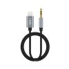 Bolfer AC03 Ses Dünüştürücü Araç İçi Uyumlu Aux Kablosu Araç İçi Dönüştürücü Lighting to 3.5 AUX Audio Strero Audio Kablo