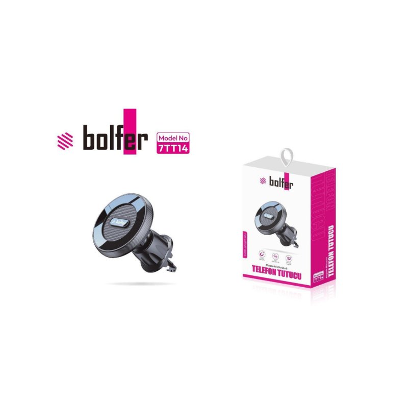Bolfer 7TT-14 Magsafe Mıknatıslı Araç Telefon Tutucu