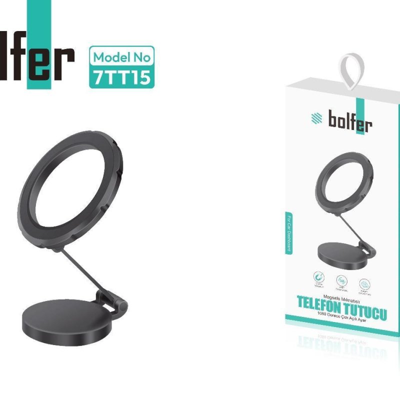 Bolfer 7TT-15 Magsafe Mıknatıslı Telefon Tutucu