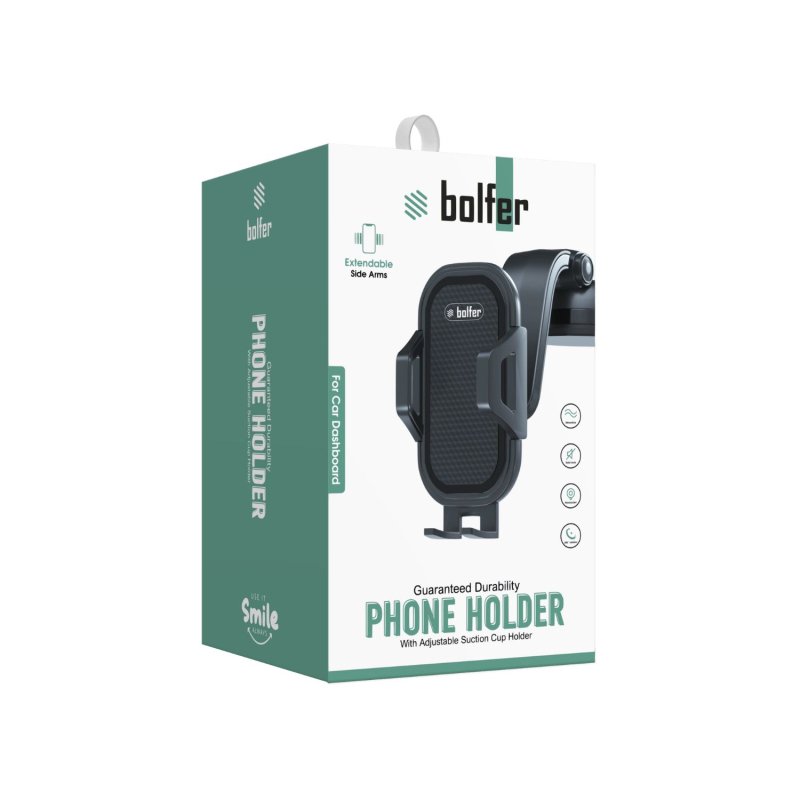 Bolfer 7TT-04 Vakumlu Araç İçi Telefon Tutucu Bolfer 7TT-04 Vakumlu Araç İçi Telefon Tutucu