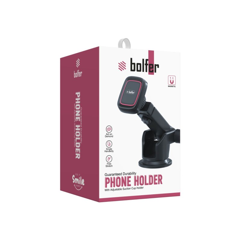 Bolfer 7TT-10 Manyetik Vakumlu Telefon Tutucu Bolfer 7TT-10 Manyetik Vakumlu Telefon Tutucu