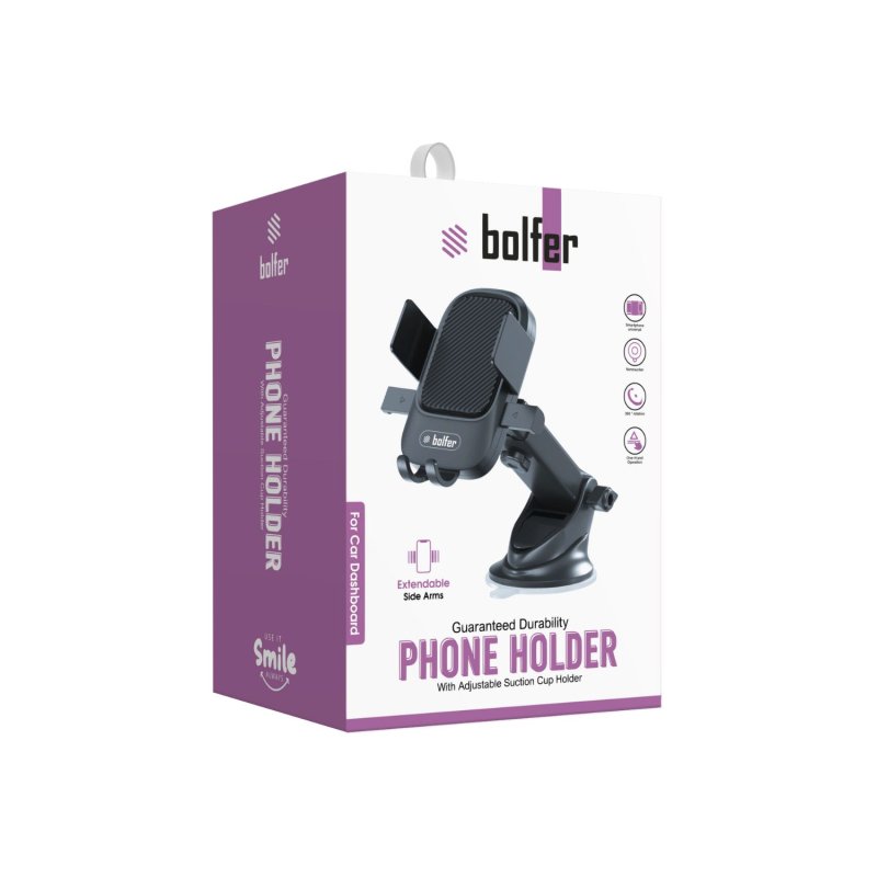 Bolfer 7TT-12 Vakumlu Telefon Tutucu Bolfer 7TT-12 Vakumlu Telefon Tutucu