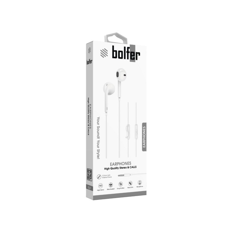 Bolfer KL01 Kablolu Kulaklık – Mikrofonlu ve Yüksek Stereo Ses Kalitesi Bolfer KL01 Kablolu Kulaklık – Mikrofonlu ve Yüksek Stereo Ses Kalitesi