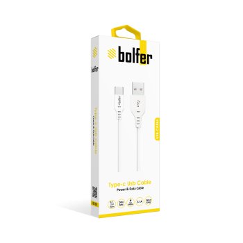 Bolfer DK02 Type-C USB Kablo – 3.1A Hızlı Şarj ve Veri Aktarımı, 100cm
